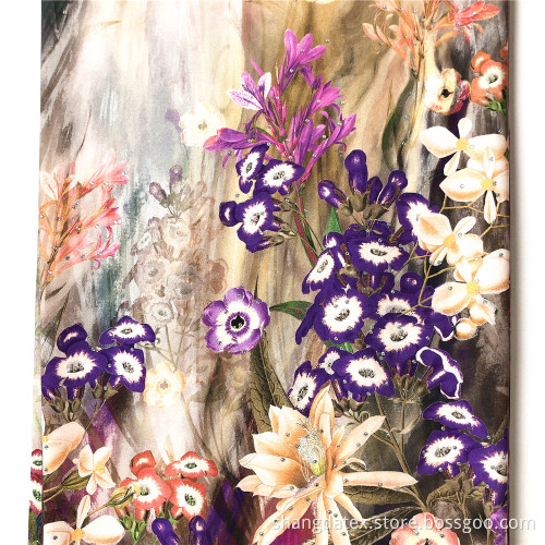 Sukienka z nadrukiem cyfrowym 60S Rayon Satin Ink Jet